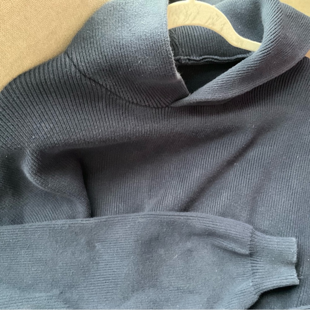 Alo Yoga Scholar Hooded Sweater Navy Small - Picture 7 of 15